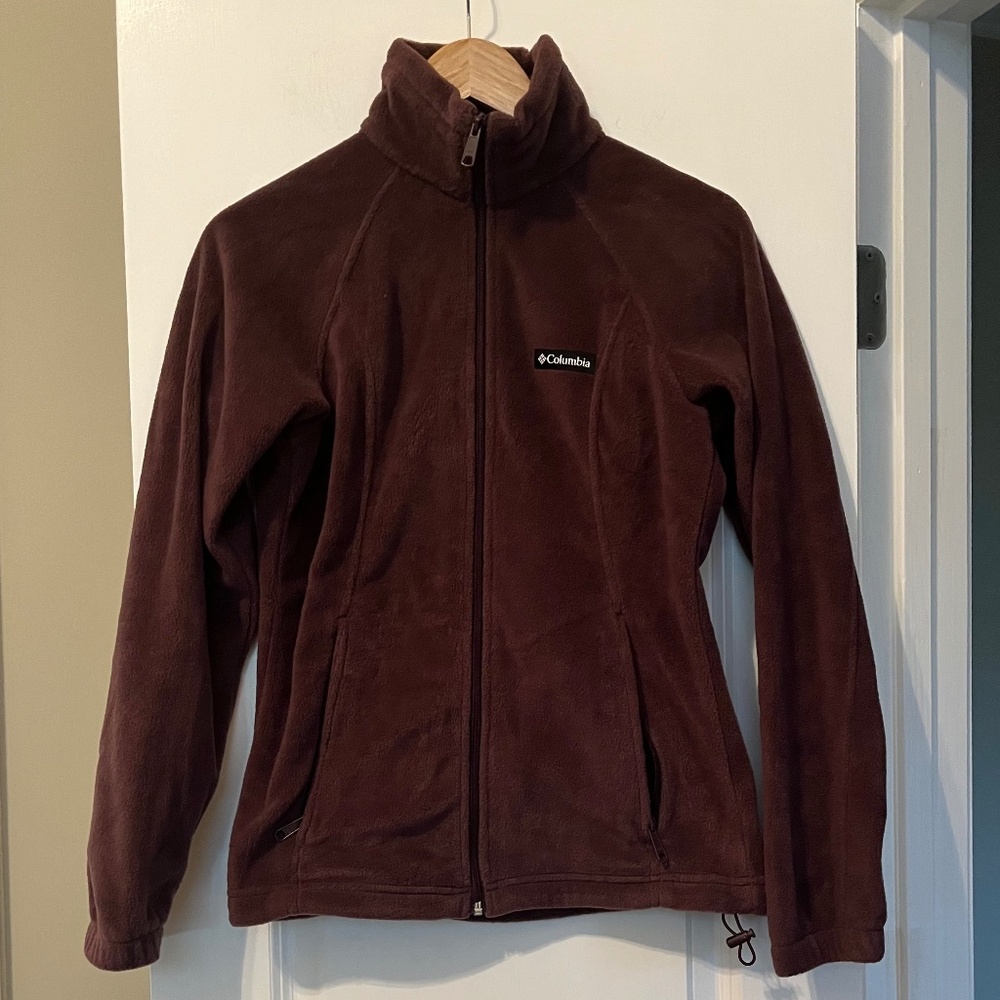 Columbia Women’s Benton Springs Full Zip Fleece Jacket - Maroon - Size Small